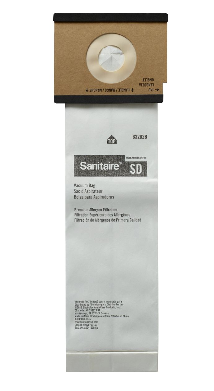 SD Premium Allergen Vacuum Bags for SC9100 Series, 5/Pack, 10 Packs/Carton
